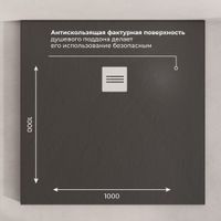 Душевой поддон IN-100100 графит квадрат 100*100 арт-IN001251-02 — фото 5, Душевые поддоны из искусственного камня