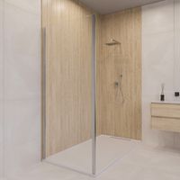 Боковая панель  90*190 RGW Z-050-5 Хром/Прозрачное/6 мм арт-352205509-11 — фото 1, Боковые стенки