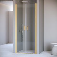 Душевая дверь  70*195 RGW PA-104-Gb Золото браш/Прозрачное/6 мм (EasyClean) арт-060810407-16 — фото 1, Распашные душевые двери