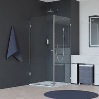 Душевой уголок 100*100*195 RGW HO-034 Квадрат/Хром/Прозрачное/8 мм (Easy) арт-35063400-11 — фото 1, Квадратные душевые уголки