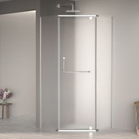 Душевой уголок RGW PA-081 100x100, профиль хром, стекло матовое/6 мм, арт-35088100-21 — фото 7, Душевые уголки трапеция