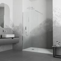 Душевая перегородка  80*195 RGW WA-01 Хром/Прозрачное/10 мм (Easy) арт-03100108-11 — фото 4, Душевые перегородки