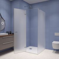 Душевой уголок RGW SV-030 100x100, квадратный, профиль хром, стекло матовое/8 мм, арт-353203000-21 — фото 5, Квадратные душевые уголки