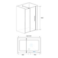 Товар: Душевая дверь 150*195 RGW TO-18 B Чёрный/Прозрачное/6 мм арт-41071815-14 - фото 2 Душевая дверь 150*195 RGW TO-18 B Чёрный/Прозрачное/6 мм арт-41071815-14 — фото 2, Раздвижные душевые двери