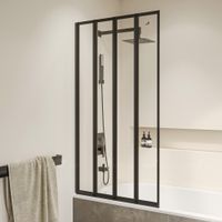 Шторка на ванну  80*150 RGW SC-23 B Чёрный/Прозрачное/4 мм (Easy) арт-03112308-14 — фото 2, Складные шторки для ванной