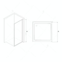 Боковая панель RGW Z-02 100x200, профиль хром, стекло прозрачное/6 мм, арт-06220210-11 — фото 2, Боковые стенки