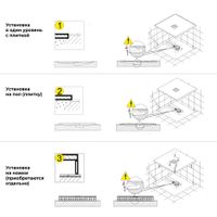Душевой поддон IN-100100 графит квадрат 100*100 арт-IN001251-02 — фото 9, Душевые поддоны из искусственного камня