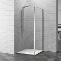 Боковая панель RGW Z-02 100x200, профиль хром, стекло прозрачное/6 мм, арт-06220210-11 — фото 1, Боковые стенки