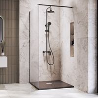 Товар: Душевая перегородка INRAIN MONT-002 / 100х195 / Чёрный / Прозрачное / 6 мм арт-73MO00210-TB - фото 1 Душевая перегородка INRAIN MONT-002 / 100х195 / Чёрный / Прозрачное / 6 мм арт-73MO00210-TB — фото 1, Душевые перегородки