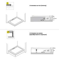 Душевой поддон IN A-01 черный квадрат 90*90 арт-IN991033-04 — фото 9, Душевые поддоны из искусственного камня