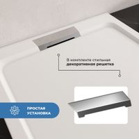 Душевой поддон IN A-01 Белый квадрат 90*90 арт-IN991033-01 — фото 3, Душевые поддоны из искусственного камня