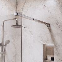 Душевая перегородка INRAIN MONT-001 / 110х195 / Хром / Прозрачное / 10 мм арт-73MO00111-CH — фото 3, Душевые перегородки