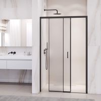 Душевая дверь 140*195 RGW PA-017-B Чёрный/Прозрачное/6 мм (Easy) арт-350801714-14 — фото 2, Раздвижные душевые двери