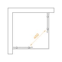 Душевой уголок  80* 80*195 RGW PA-030 Квадрат/Хром/Матовое/6 мм (Easy) арт-3508103088-21 — фото 4, Квадратные душевые уголки