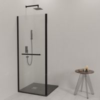 Боковая панель 100*200 RGW Z-060-3-B Чёрный/Прозрачное/6 мм (ручка) арт-352206300-14 — фото 1, Боковые стенки