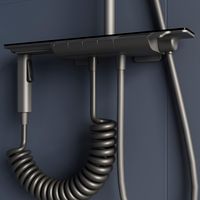 Душевая стойка RGW SP-35-Gr Серый Головной душ/Термостат (Гигиенический душ) арт-51140135-11 — фото 6, Душевые стойки