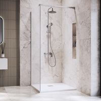 Душевая перегородка INRAIN MONT-001 / 110х195 / Хром / Прозрачное / 10 мм арт-73MO00111-CH — фото 2, Душевые перегородки