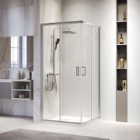 Душевой уголок  80* 80*195 RGW PA-39 Квадрат/Хром/Прозрачное/6 мм (Easy) арт-03083988-11 — фото 2, Квадратные душевые уголки