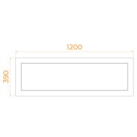 Экран для поддона RGW NA/CL-s 120 "a" h39 (фронтальный) ((для поддонов с сиденьем) ) арт-16230911-12a — фото 2, Экраны для поддонов