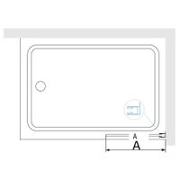 Шторка на ванну  30*150 RGW SC-056-8-B Чёрный/Прозрачное/8 мм (Easy) арт-35110562830-14 — фото 5, Неподвижные шторки для ванной