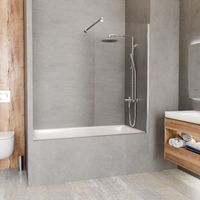 Шторка на ванну INRAIN MC-050 /  70х150 / Хром / Прозрачное / 6 мм арт-73MC05007-CH — фото 1, Неподвижные шторки для ванной