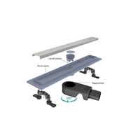 Товар: Душевой лоток Drain Leo-21-80 прямой 800 хром Ø 50 мм на ножках, сифон арт-60212180-01 - фото 2 Душевой лоток Drain Leo-21-80 прямой 800 хром Ø 50 мм на ножках, сифон арт-60212180-01 — фото 2, Душевые лотки