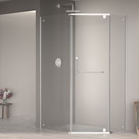 Душевой уголок  90*100*195 RGW PA-091 Трапеция/Хром/Прозрачное/6 мм (EasyClean) арт-35089190-11 — фото 2, Душевые уголки трапеция