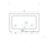 Душевая дверь 110*185 RGW CL-14 хром/Прозрачное/5 мм арт-32091411-11 — фото 5, Раздвижные душевые двери