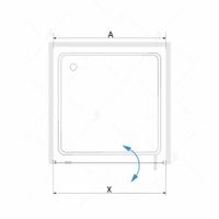 Душевая дверь  90*200 RGW SV-02 Хром/Прозрачное/6 мм арт-06320209-11 — фото 3, Распашные душевые двери