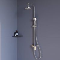 Душевая стойка RGW SP-26 Хром Головной душ/Смеситель (Ручной душ.Шланг 1,5 м.) арт-59140126-01 — фото 1, Душевые стойки