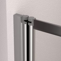 Шторка на ванну RGW SC-40 100x150, профиль хром, стекло прозрачное, арт-03114010-11 — фото 4, Шторки для ванной раздвижные