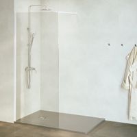 Душевая перегородка INRAIN MONT-002 /  90х195 / Белый / Прозрачное / 6 мм арт-73MO00209-TW — фото 1, Душевые перегородки