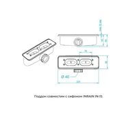 Душевой поддон IN A-01 Белый квадрат 90*90 арт-IN991033-01 — фото 7, Душевые поддоны из искусственного камня