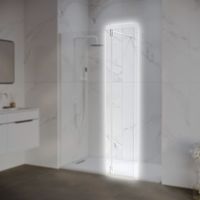 Боковая панель  30*195 RGW Z-070-W Белый/Прозрачное/6 мм (Easy) арт-352207003-15 — фото 1, Боковые стенки