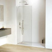 Душевая перегородка INRAIN MONT-110 /  70х195 / Белый / Прозрачное / 8 мм арт-73MO11007-TW — фото 1, Душевые перегородки