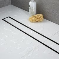 Душевой трап RGW SDR-08B-80 прямой 800 черный Ø 50 мм сифон + ножки, под плитку арт-21210880-014 — фото 2, Трапы для душа