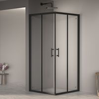 Душевой уголок  90*90*190 RGW PA-31-B Квадрат/Чёрный/Прозрачное/6 мм (Easy) арт-02083199-14 — фото 2, Квадратные душевые уголки