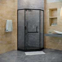 Товар: Душевой уголок 90*90*195 RGW HO-084-G Трапеция/Золото/Прозрачное/8 мм (2 уп.) арт-350608499-16 - фото 4 Душевой уголок 90*90*195 RGW HO-084-G Трапеция/Золото/Прозрачное/8 мм (2 уп.) арт-350608499-16 — фото 4, Душевые уголки трапеция