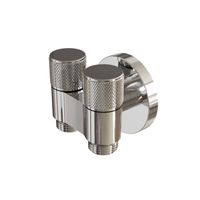 Угловой кран двойной Хром (для холодной воды) арт-INR05105 — фото 2, Гигиенические души