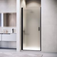 Душевая дверь RGW LE-003B 90x195, профиль черный, стекло матовое/6 мм, арт-351200309-24 — фото 2, Распашные душевые двери