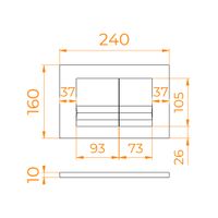 Товар: Кнопка слива RGW SWH-05W белый (двойной смыв) арт-68420005-05 - фото 2 Кнопка слива RGW SWH-05W белый (двойной смыв) арт-68420005-05 — фото 2, Кнопки смыва