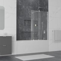 Шторка на ванну  90*150 RGW SC-47 Хром/Прозрачное/6 мм арт-41114709-11 — фото 3, Шторки для ванной раздвижные