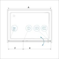Душевая дверь  90*200 RGW SV-03 Хром/Прозрачное/6 мм арт-06320309-11 — фото 4, Распашные душевые двери