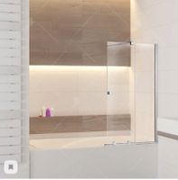 Шторка на ванну  90*150 RGW SC-47 Хром/Прозрачное/6 мм арт-41114709-11 — фото 2, Шторки для ванной раздвижные