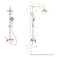 Товар: Душевая стойка RGW SP-26-B Черный Головной душ/Смеситель (Ручной душ.Шланг 1,5 м.) арт-59140126-04 - фото 14 Душевая стойка RGW SP-26-B Черный Головной душ/Смеситель (Ручной душ.Шланг 1,5 м.) арт-59140126-04 — фото 14, Душевые стойки