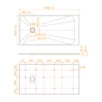 Товар: Душевой поддон 80*160*2,6 RGW TSS-168W Белый/Прямоуг Ø 90 мм арт-553502816-01 - фото 6 Душевой поддон 80*160*2,6 RGW TSS-168W Белый/Прямоуг Ø 90 мм арт-553502816-01 — фото 6, Стеклопластиковые душевые поддоны