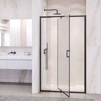 Душевая дверь  80- 90*195 RGW PA-008-B Чёрный/Прозрачное/6 мм (Easy) арт-350800889-14 — фото 2, Распашные душевые двери