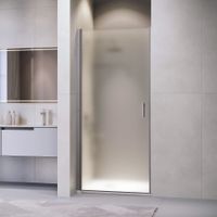 Душевая дверь RGW LE-003Gr 80x195, профиль серый, стекло матовое/6 мм, арт-351200308-210 — фото 2, Распашные душевые двери