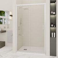 Душевая дверь INRAIN VIN-016 / 120х195 / Хром / Матовое / 6 мм арт-73VI01612-MCH — фото 1, Раздвижные душевые двери