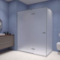 Душевой уголок 140*100*200 RGW SV-040-Gr Прямоуг./Серый/Матовое/8 мм (2 уп.) арт-353204040-210 — фото 1, Прямоугольные душевые уголки